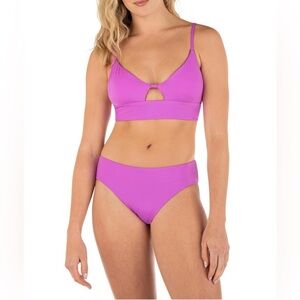 NWT - Hurley Solid Reversible Bralette Swim Bikini - Size XS